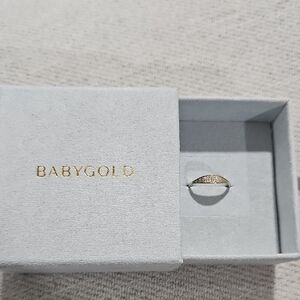 Babygold Gold Ring with diamond Accent